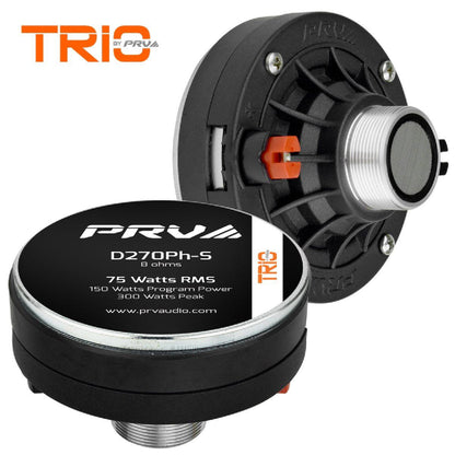PRV AUDIO - 1" EXIT COMP. DRIVER - 150W PROGRAM POWER - 2" VC - SCREW ON (D270PH-S)