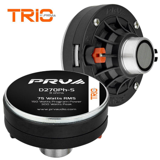 PRV AUDIO - 1" EXIT COMP. DRIVER - 150W PROGRAM POWER - 2" VC - SCREW ON (D270PH-S)
