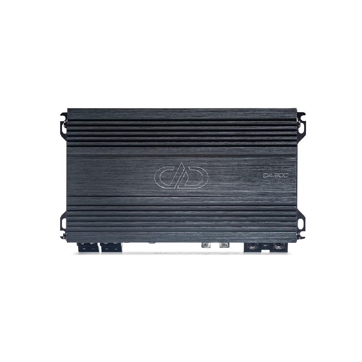 DD AUDIO 4 X 125W @ 4 OHM, 4 X 200W @ 2 OHM, 7" X 4" X 1.7" (D4.800)