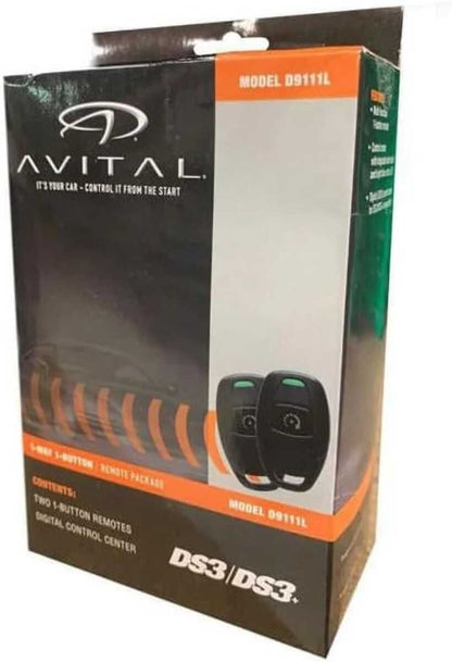 PYTHON 1-WAY 1-BTN RF KIT 1/4 MILE RANGE (D9111P)