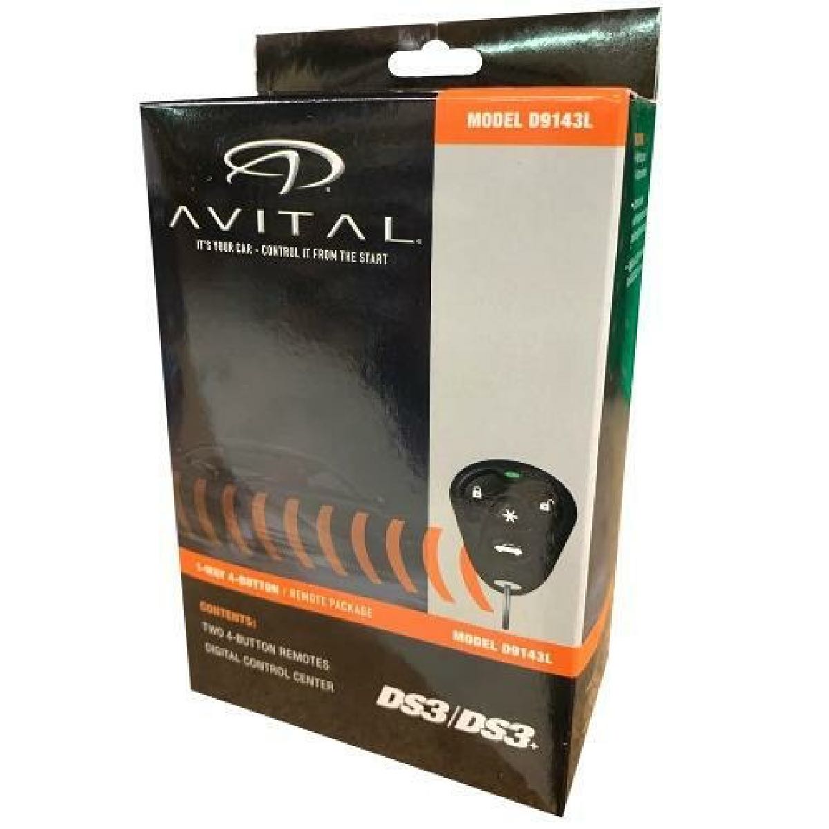 AVITAL D9143L 1-WAY 4 BUTTON RF RANGE EXTENDER KIT 1/4 MILE RANGE (D9143L)