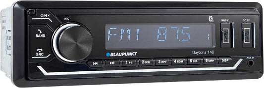 BLAUPUNKT SINGLE DIN MECHLESS AM/FM W/BT & DUAL USB 3 RCA (DAYTONA140)