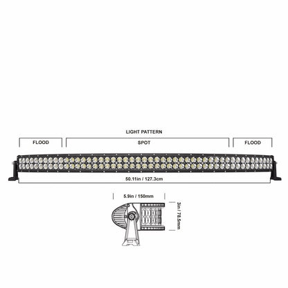 DB LIGHTING 50" CURVED LED OFFROAD LIGHT BAR (DBLXC50C)