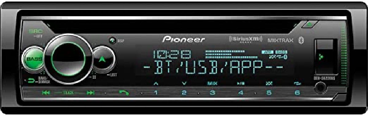 PIONEER IN DASH W/ BT, USB, SIRIUSXM READY (DEHS6220BS)