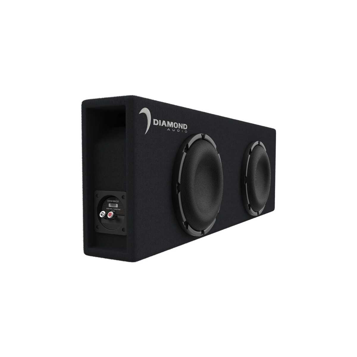 DIAMOND AUDIO DUAL 10" 1600 WATT AMPLIFIED VENTED MICRO BOX (DESMB10DA)