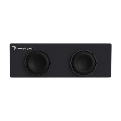 DIAMOND AUDIO DUAL 8" 1000 WATT AMPLIFIED VENTED MICRO BOX (DESMB8DA)