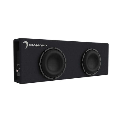 DIAMOND AUDIO DUAL 8" 1000 WATT AMPLIFIED VENTED MICRO BOX (DESMB8DA)