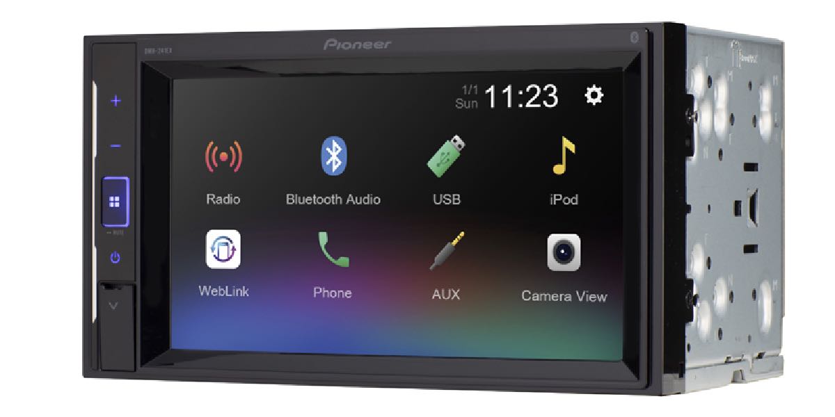 PIONEER 6.2" MECHLESS DOUBLE DIN (DMH241EX)