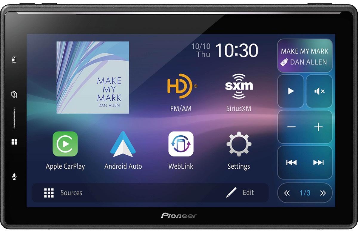 PIONEER 10.1" SINGLE DIN MOUNTING WIRELESS APPLE CARPLAY & ANDROID AUTO (DMH-WT6000NEX)