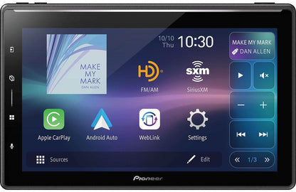PIONEER 10.1" SINGLE DIN MOUNTING WIRELESS APPLE CARPLAY & ANDROID AUTO (DMH-WT6000NEX)