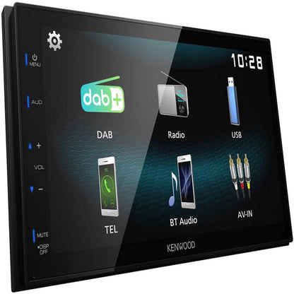KENWOOD 6.2" DOUBLE DIN MECHLESS W/BT (DMX 125 BT)