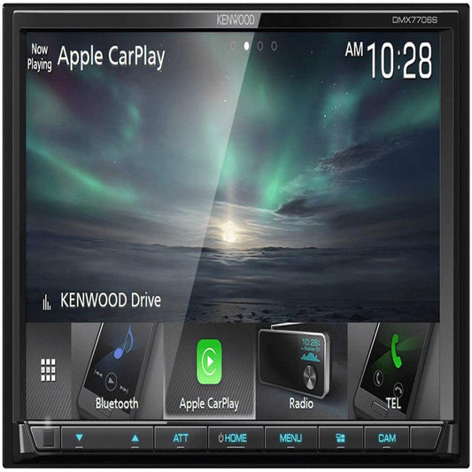KENWOOD 7" DOUBLE DIN MECHLESS W/ CARPLAY & ANDROID AUTO (DMX 7706S)