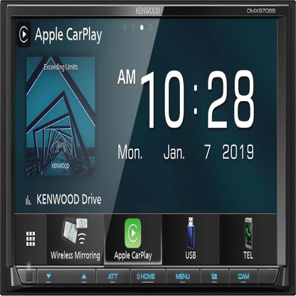 KENWOOD 6.8" DOUBLE DIN MECHLESS W/ CARPLAY & ANDROID AUTO (DMX 9706S)