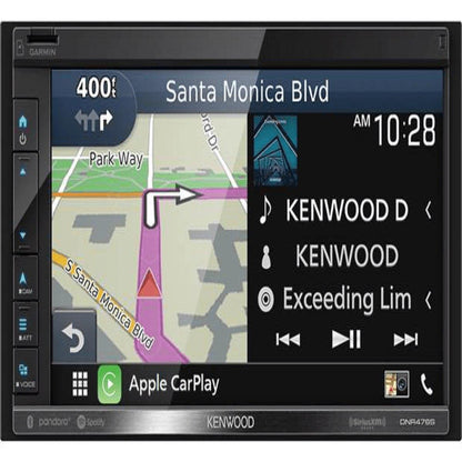 KENWOOD 6.8" MECHLESS DOUBLE DIN W/ NAVIGATION CARPLAY AND ANDROID AUTO (DNR 476S)