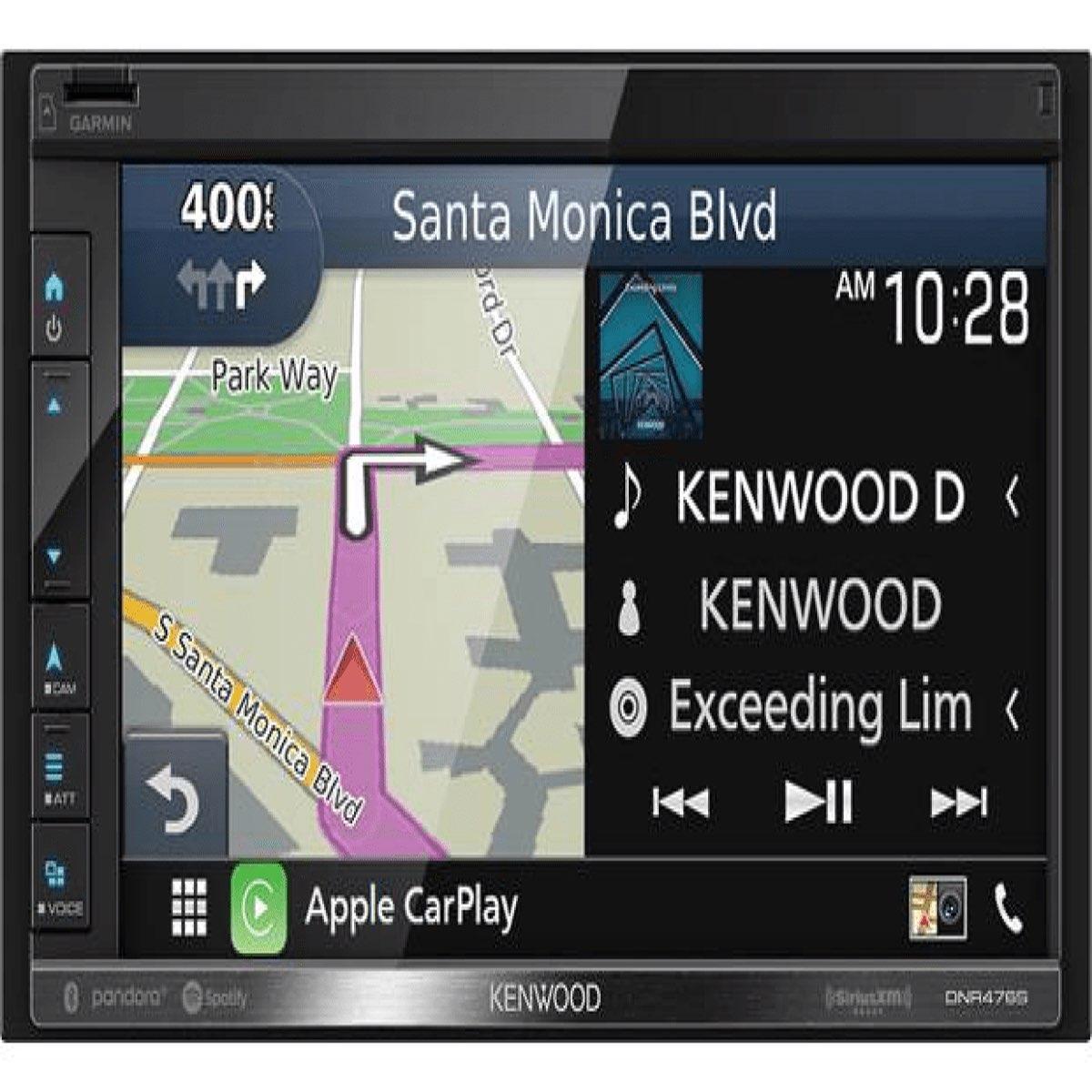 KENWOOD 6.8" MECHLESS DOUBLE DIN W/ NAVIGATION CARPLAY AND ANDROID AUTO (DNR 476S)