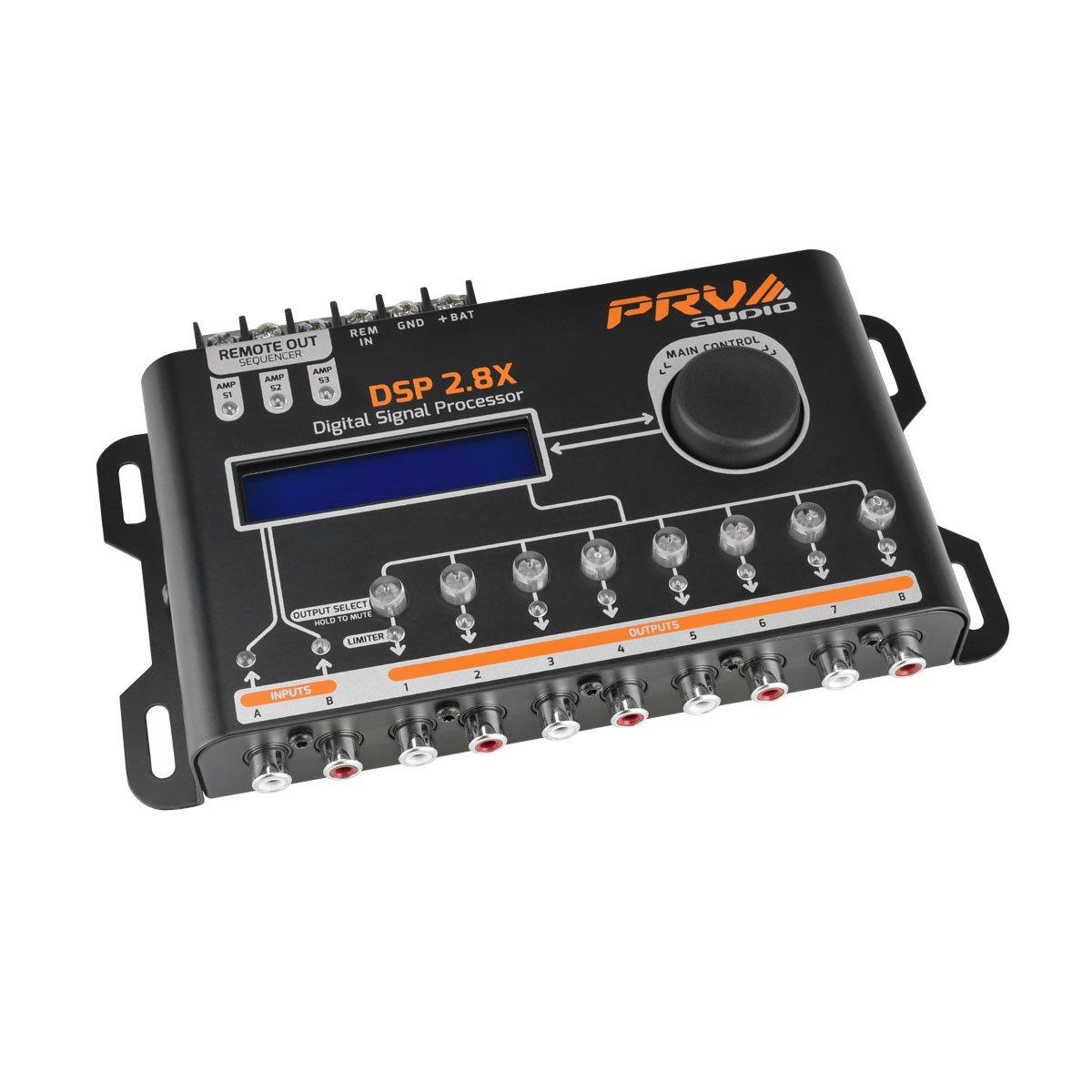 PRV AUDIO - DIGITAL AUDIO PROCESSOR / CROSSOVER AND EQUALIZER - EIGHT CHANNELS (DSP2.8X)