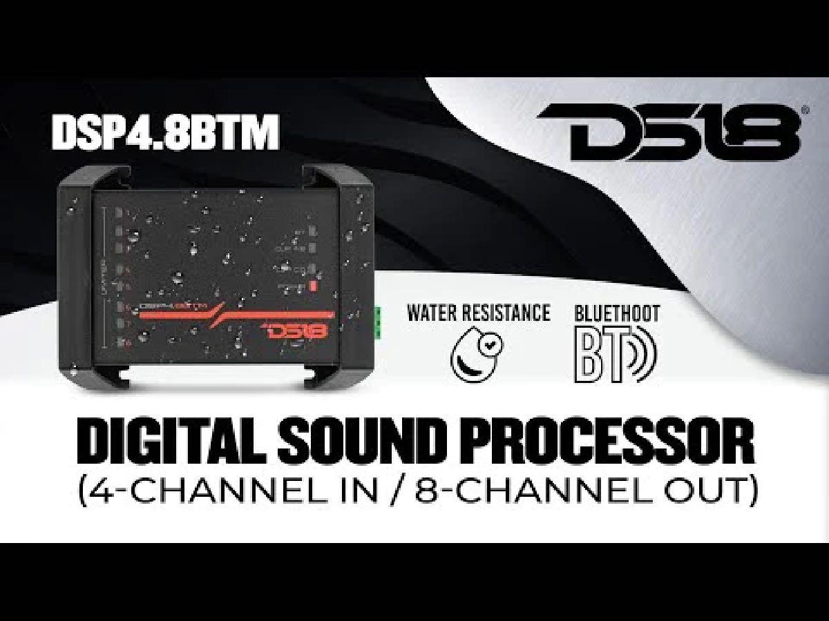 DS18 WATER RESISTANT 8 CHANNEL DSP WITH BLUETOOTH (DSP48BTM)