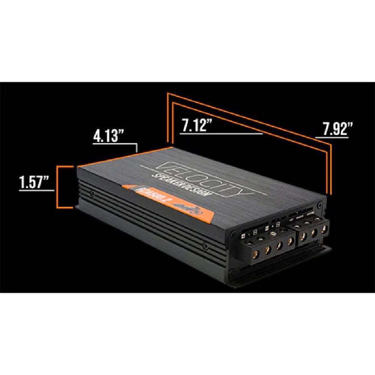 VELOCITY DOUBLE TROUBLE TWIN 500 WATT 2 CHANNEL AMPLIFIERS & TWIN POWER KITS (DT-RZA500-WPOWERKIT)