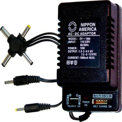 NIPPON AC TO DC ADAPTER 1000MA (DV1000)