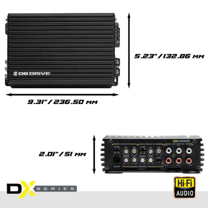 DB DRIVE 90 WATTS X 4 + 500 WATTS X 1 @ 2 OHM 5 CHANNEL CLASS D AMPLIFIER (DX-A1005)