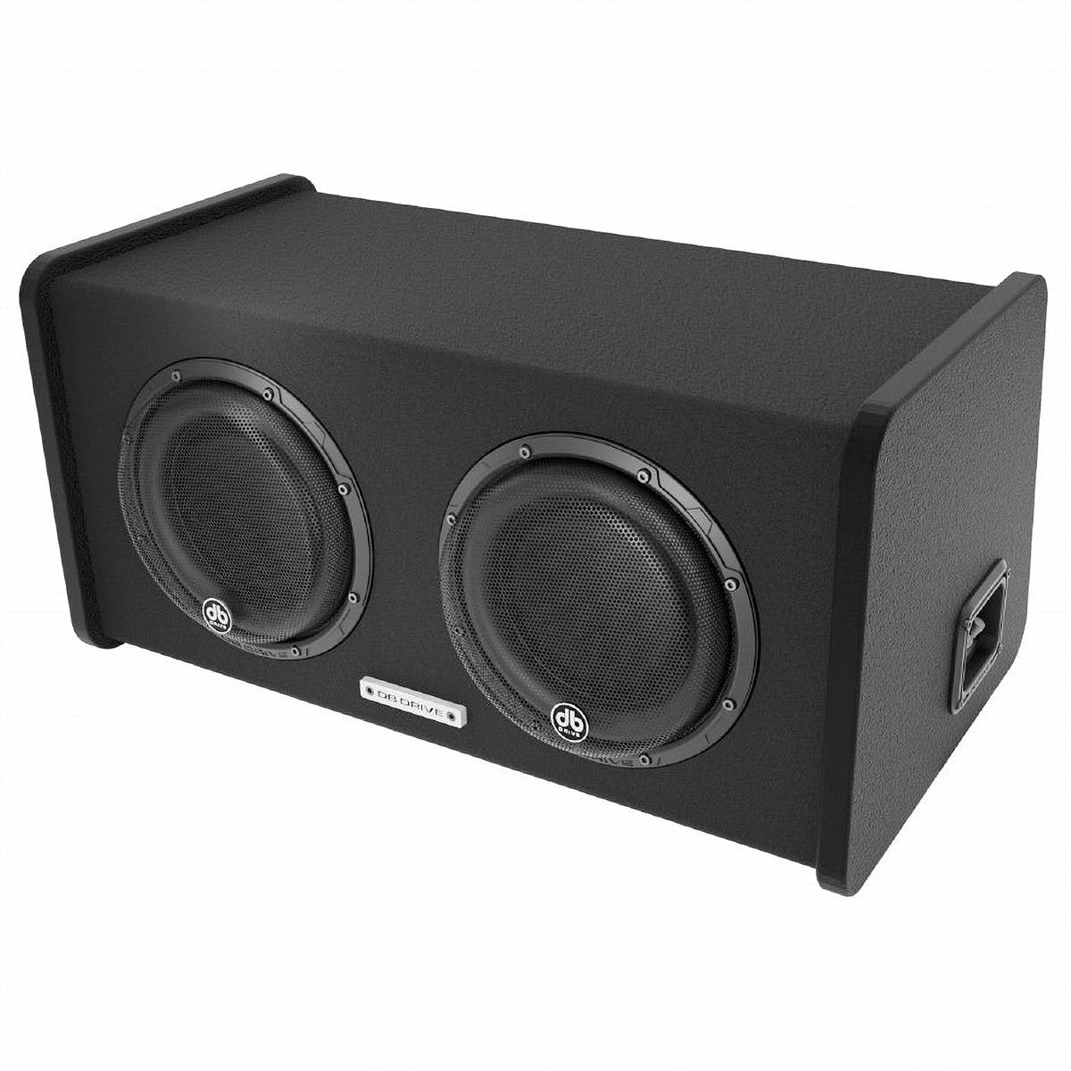 DB DRIVE DUAL 8" VENTED ENCLOSURE W/ SELECTABLE 1-4 OHM LOAD & PROTECTIVE GRILLS (DX-BC28) - image 1