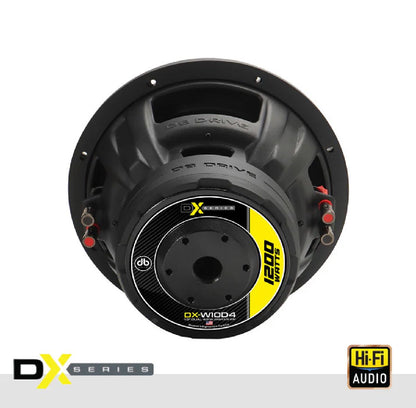 DB DRIVE DX 10" 1200 WATT DVC 4 OHM SUBWOOFER (DX-W10-D4)