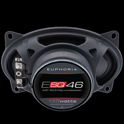 EUPHORIA PREMIUM UPGRADE 195 WATT 4X6" 2 WAY LOUDSPEAKERS (ESQ46)