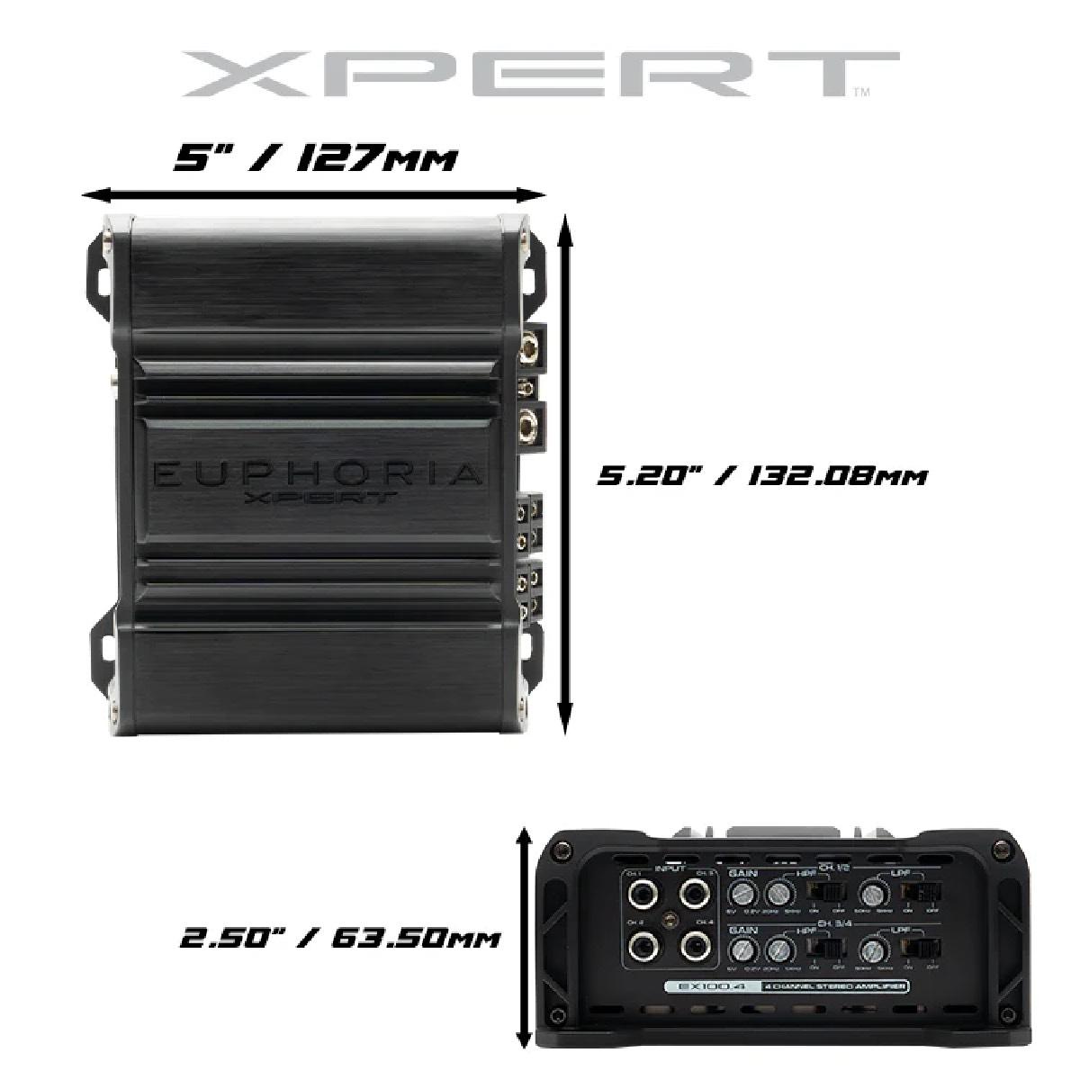 XPERT 50 WATTS X 4 400 WATT MINI AMPLIFIER (EX100.4)