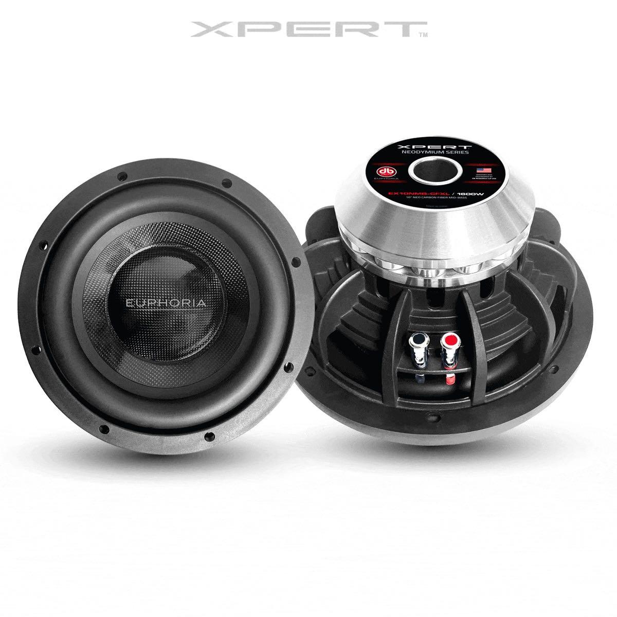 XPERT EUPHORIA 10" LIMITED EDITION CARBON FIBER 10" MIDBASS WITH 3" VOICE COIL (EX10NMB-CFXL)