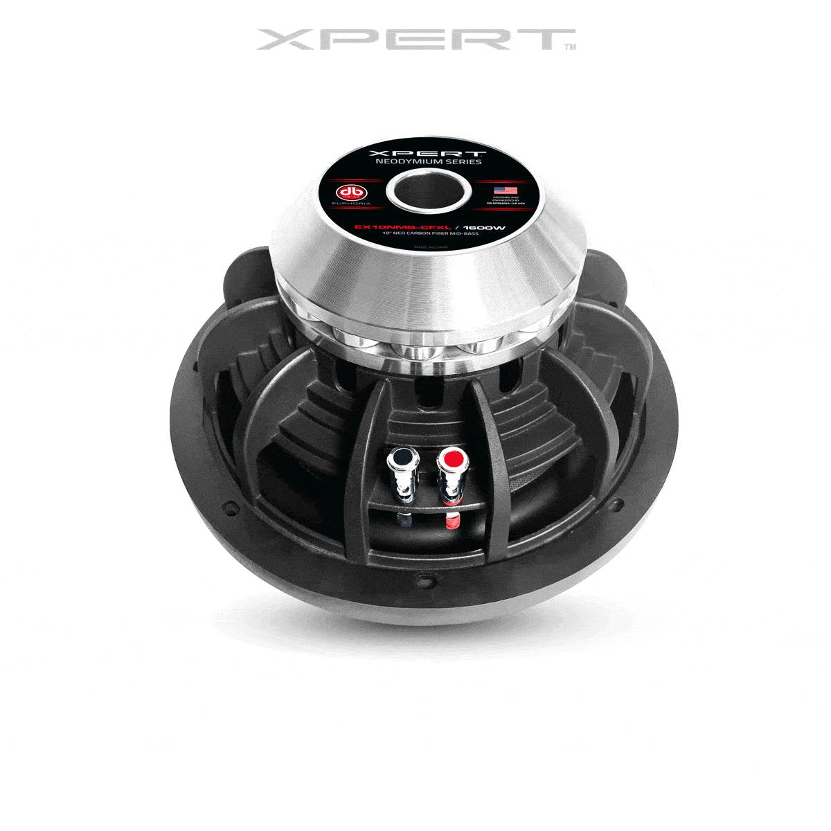XPERT EUPHORIA 10" LIMITED EDITION CARBON FIBER 10" MIDBASS WITH 3" VOICE COIL (EX10NMB-CFXL)