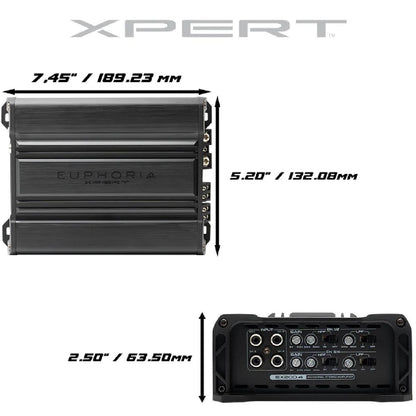 XPERT 200 WATT X 4 1200 WATT MINI AMPLIFIER (EX200.4)