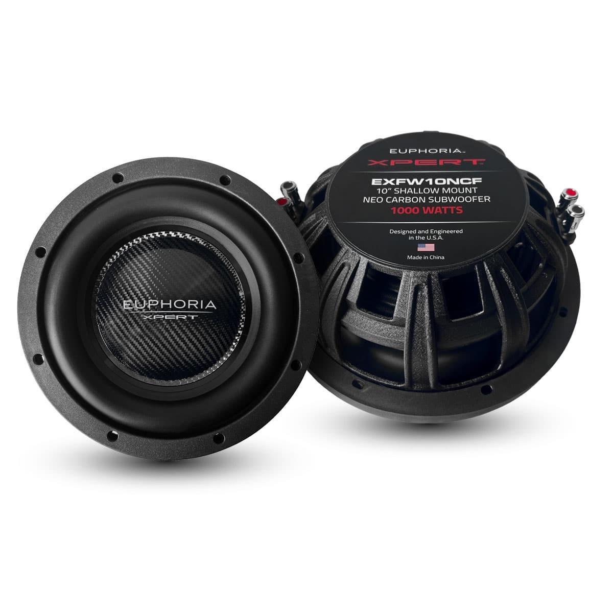 XPERT EUPHORIA 10" SLIM CARBON FIBER NEO MAGNET WOOFER (EXFW10NCF)