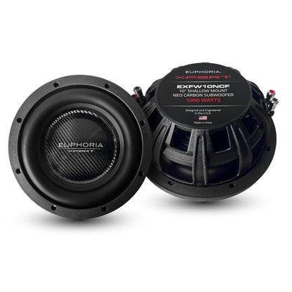 XPERT EUPHORIA 10" SLIM CARBON FIBER NEO MAGNET WOOFER (EXFW10NCF)