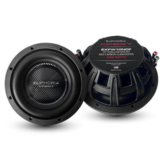 XPERT EUPHORIA 10" SLIM CARBON FIBER NEO MAGNET WOOFER (EXFW10NCF)