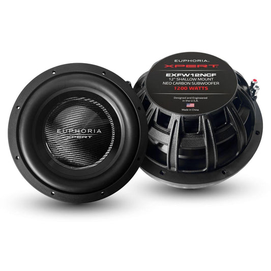 XPERT EUPHORIA 12" SLIM CARBON FIBER NEO MAGNET WOOFER (EXFW12NCF)