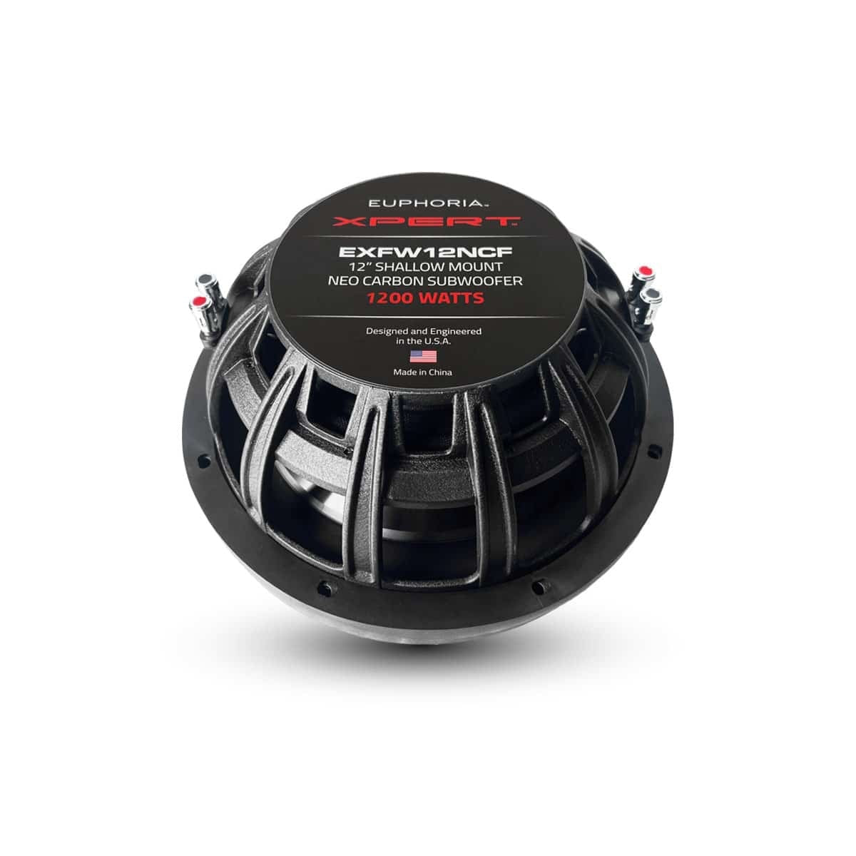 XPERT EUPHORIA 12" SLIM CARBON FIBER NEO MAGNET WOOFER (EXFW12NCF)