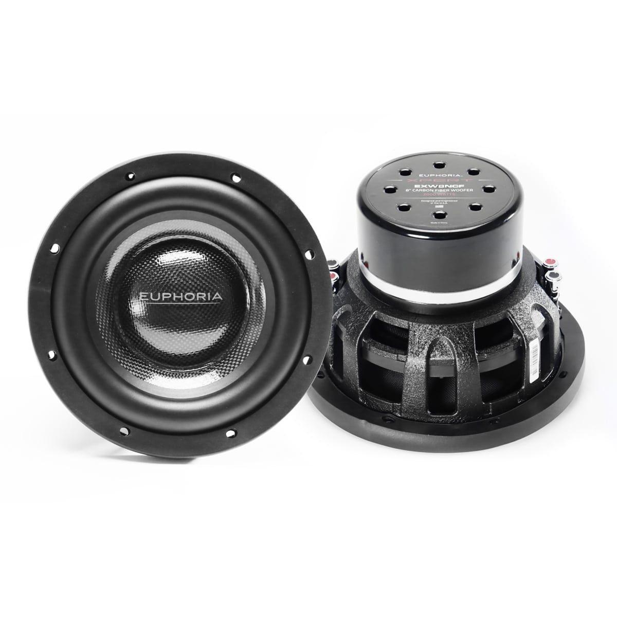 EUPHORIA 8" NEO CARBON FIBER WOOFER WEATHER PROOF 2000 WATT WOOFER (EXW8NCF)