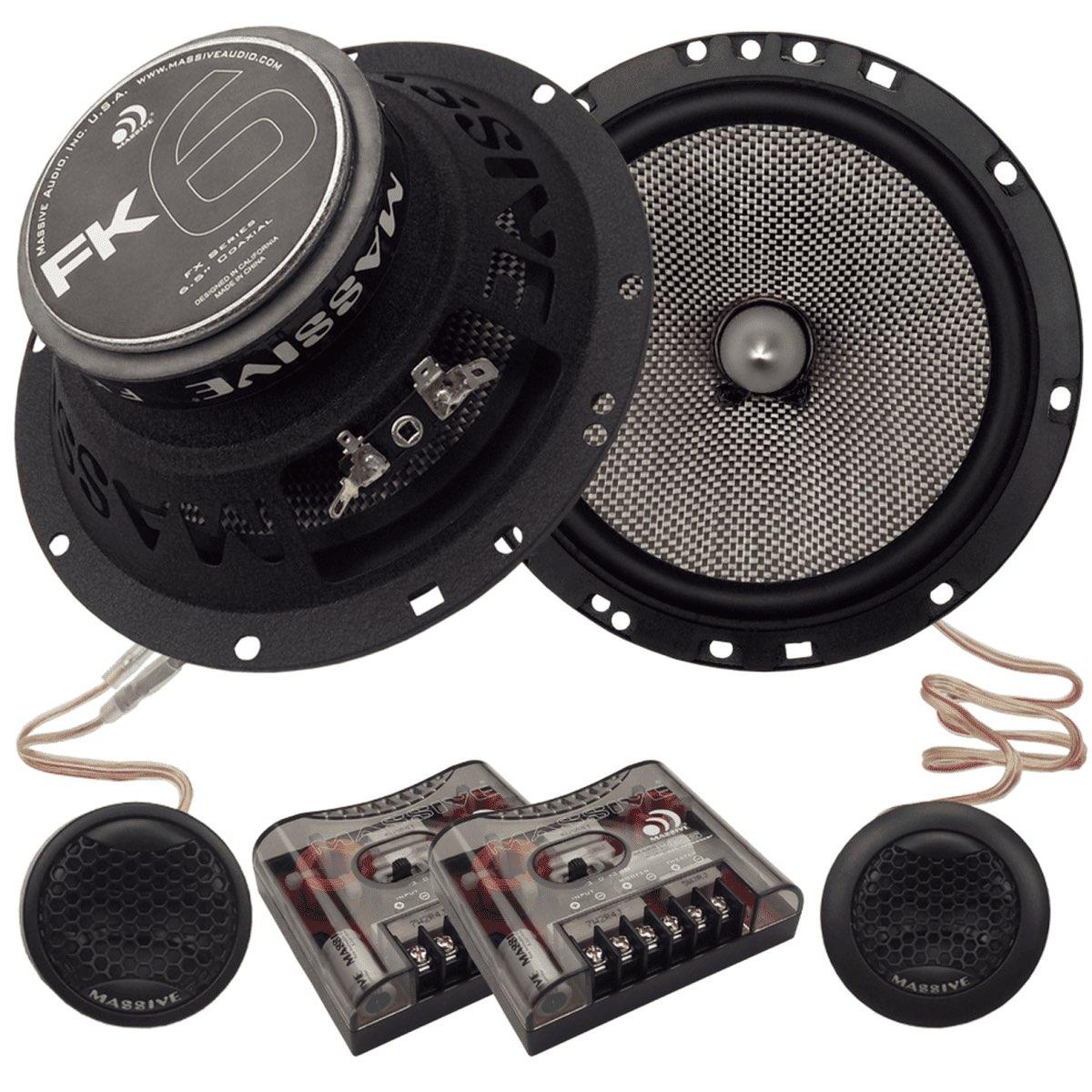 MASSIVE AUDIO 6.5" 320 WATT COMPONENT SET (FK6)