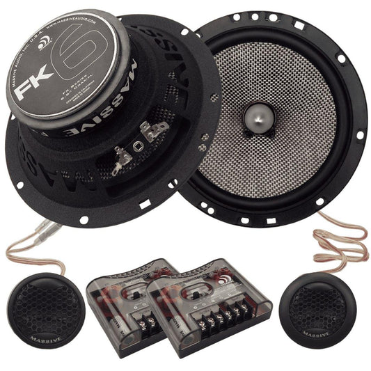 MASSIVE AUDIO 6.5" 320 WATT COMPONENT SET (FK6)