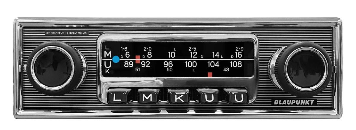 BLAUPUNKT SINGLE DIN MECHLESS RETRO RADIO 4V 3 PAIR RCA USB SD BT  (FRANKFURT STEREO MB) - image 1