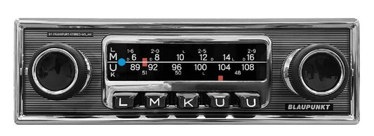 BLAUPUNKT SINGLE DIN MECHLESS RETRO RADIO 4V 3 PAIR RCA USB SD BT  (FRANKFURT STEREO MB) - image 1