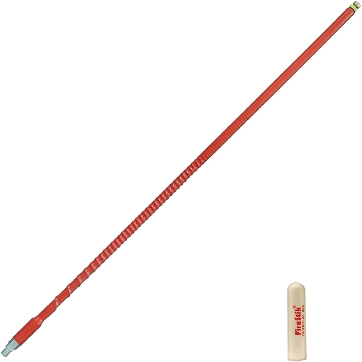 FIRESTIK TUNEABLE TIP FIBERGLASS ANTENNA 5' RED (FS5R)