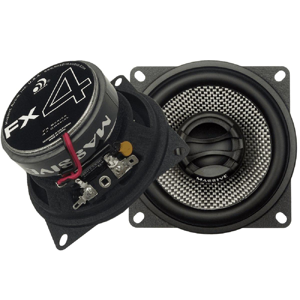 MASSIVE AUDIO 4" 100 WATT 2 WAY SPEAKERS (FX4)