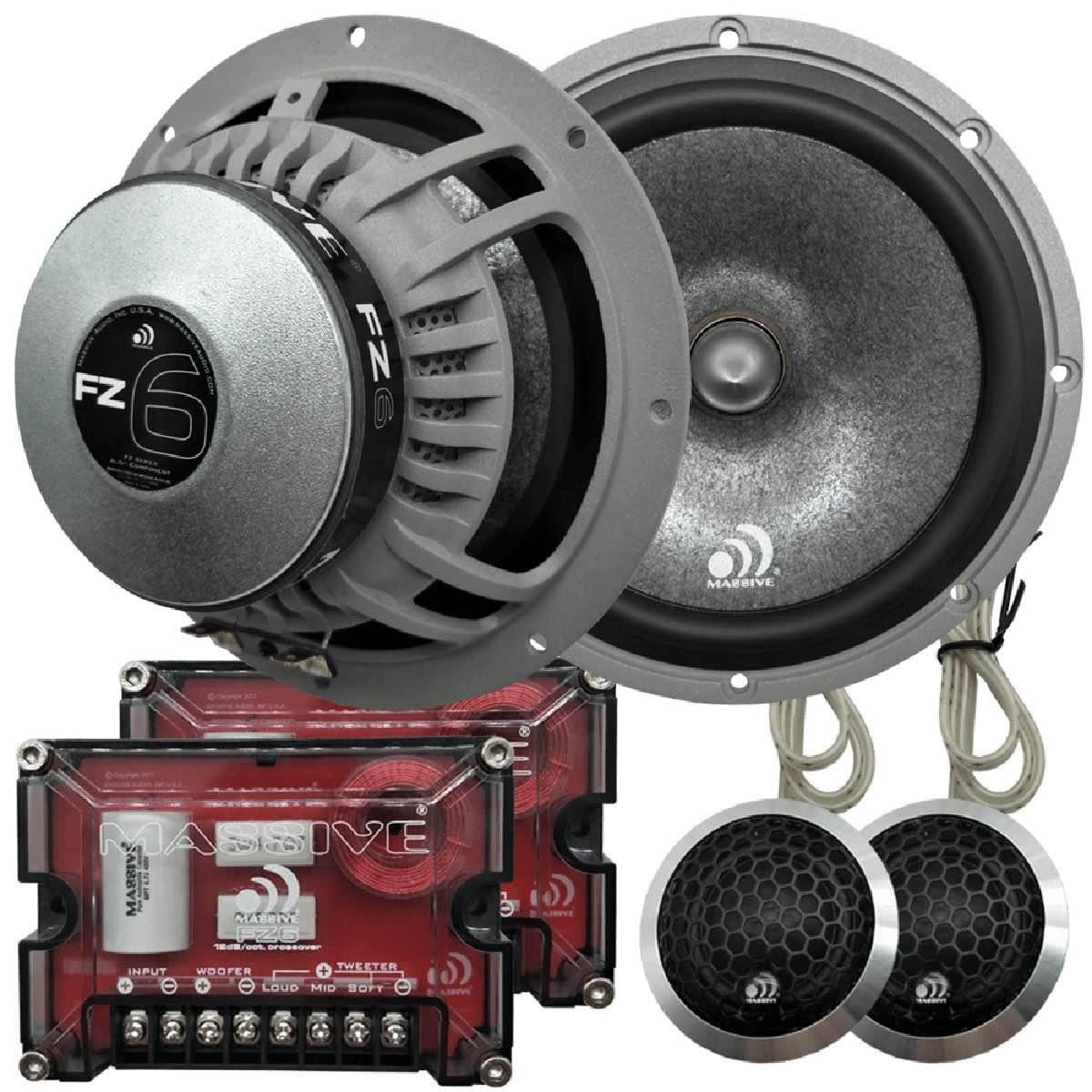 MASSIVE AUDIO PURE SOUND QUALITY 6.5" COMPONENT SET (FZ6)