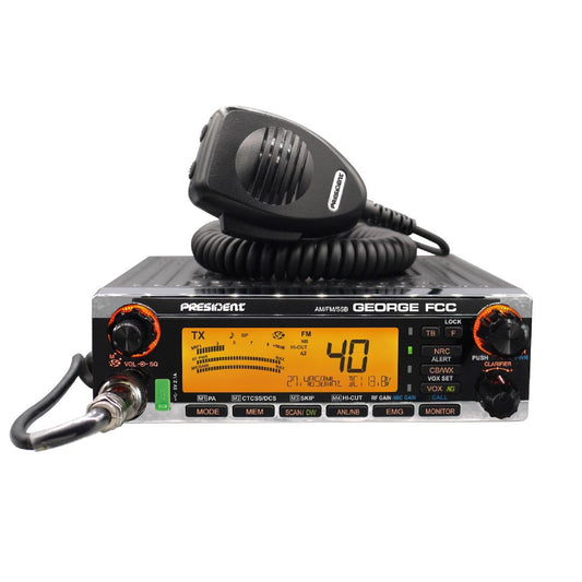 PRESIDENT GEORGE CB RADIO AM/FM/SSB NO WARRANTY (GEORGE)