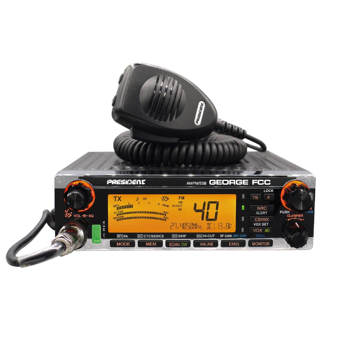 PRESIDENT GEORGE CB RADIO AM/FM/SSB NO WARRANTY (GEORGE)