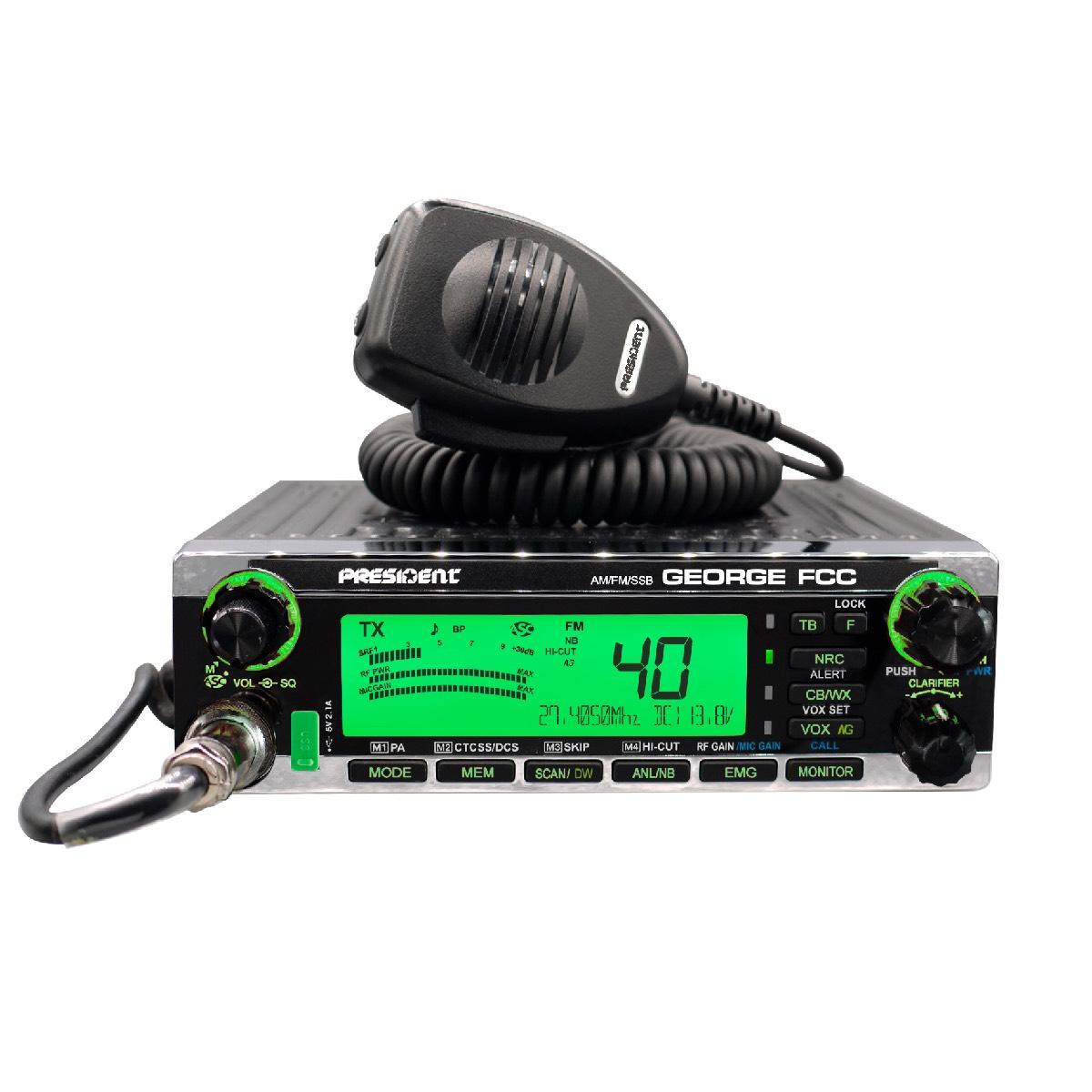 PRESIDENT GEORGE CB RADIO AM/FM/SSB NO WARRANTY (GEORGE)