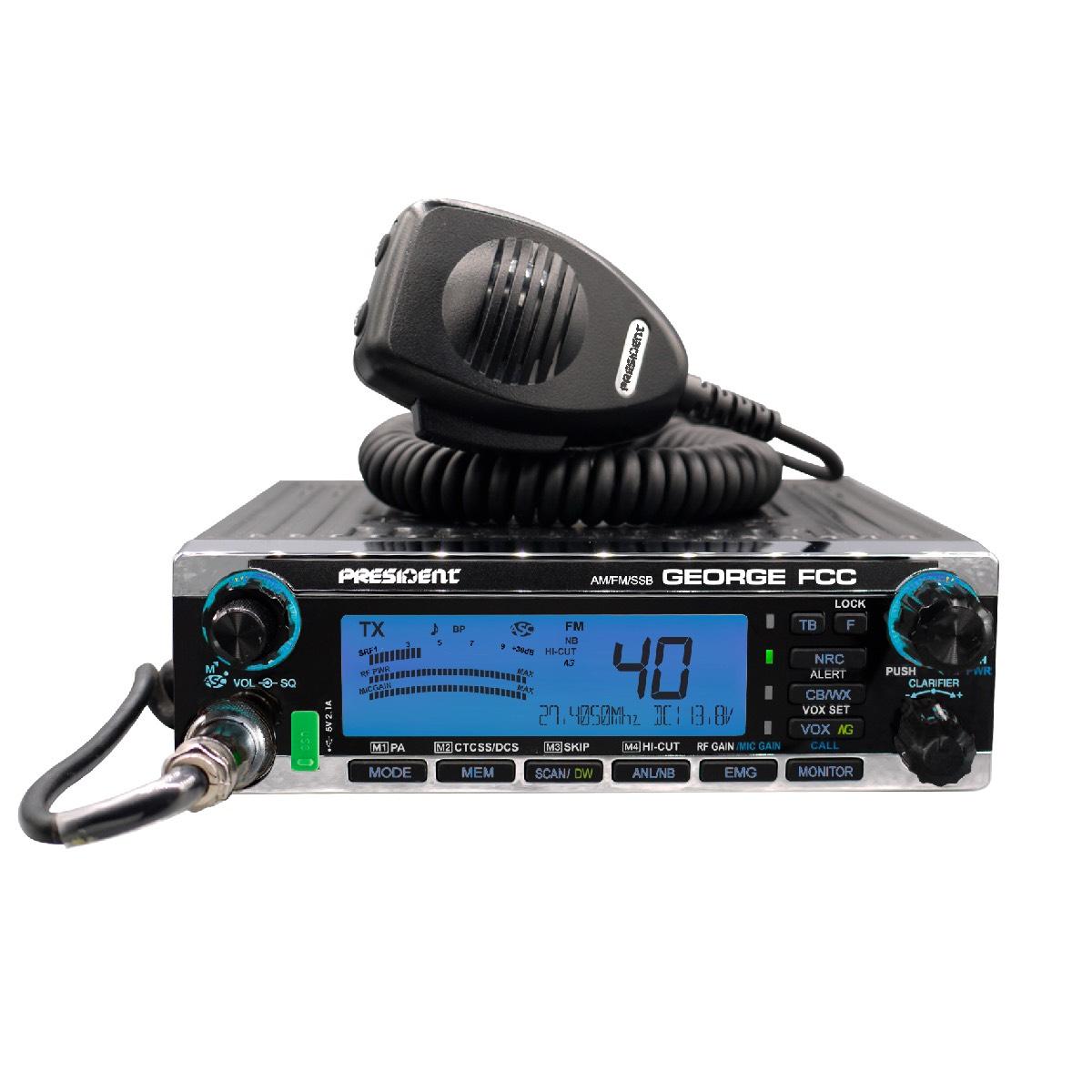 PRESIDENT GEORGE CB RADIO AM/FM/SSB NO WARRANTY (GEORGE)