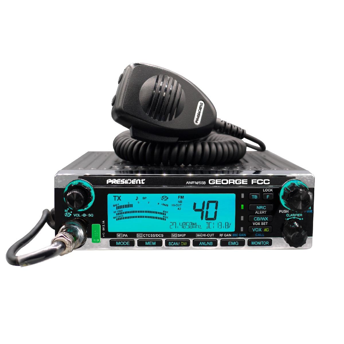 PRESIDENT GEORGE CB RADIO AM/FM/SSB NO WARRANTY (GEORGE)