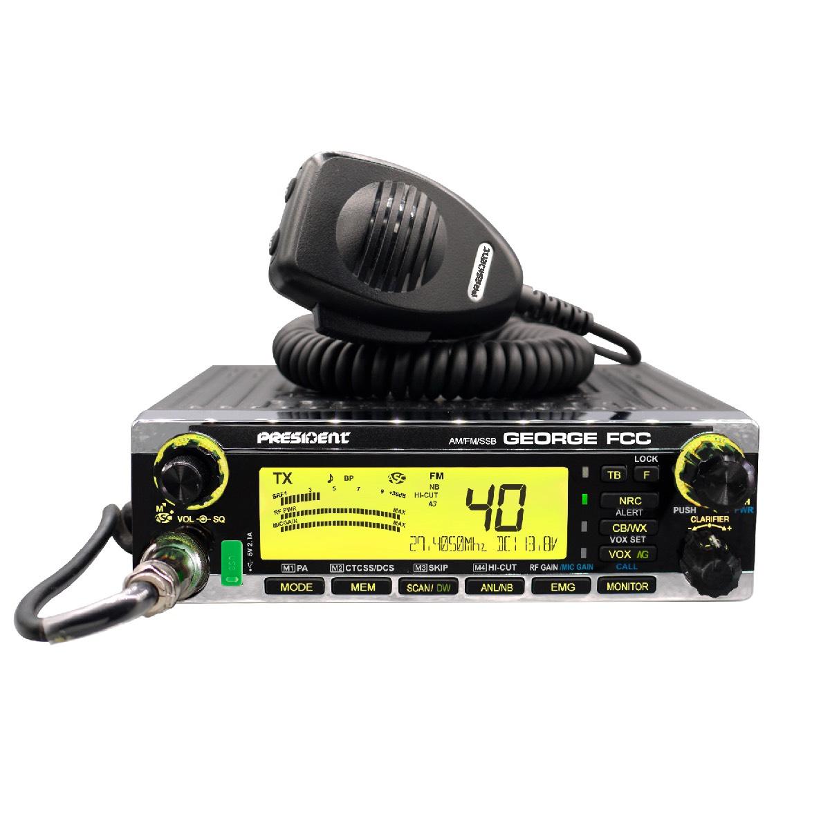 PRESIDENT GEORGE CB RADIO AM/FM/SSB NO WARRANTY (GEORGE)
